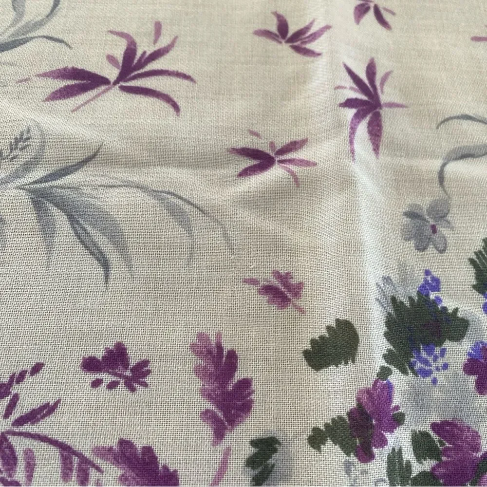 Challis Pheasant Print Equestrian Style Raw Hem Square Scarf
